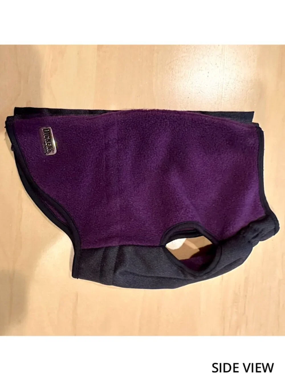 Dickens Closet Small Purple Fleece Dog Coat Adjustable Waterproof Belly Jacket
